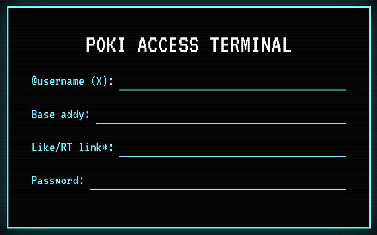 Be fast , first 100 - Fill this >
based-jonney.github.io/Poki-form-1/

Password : POKI1212