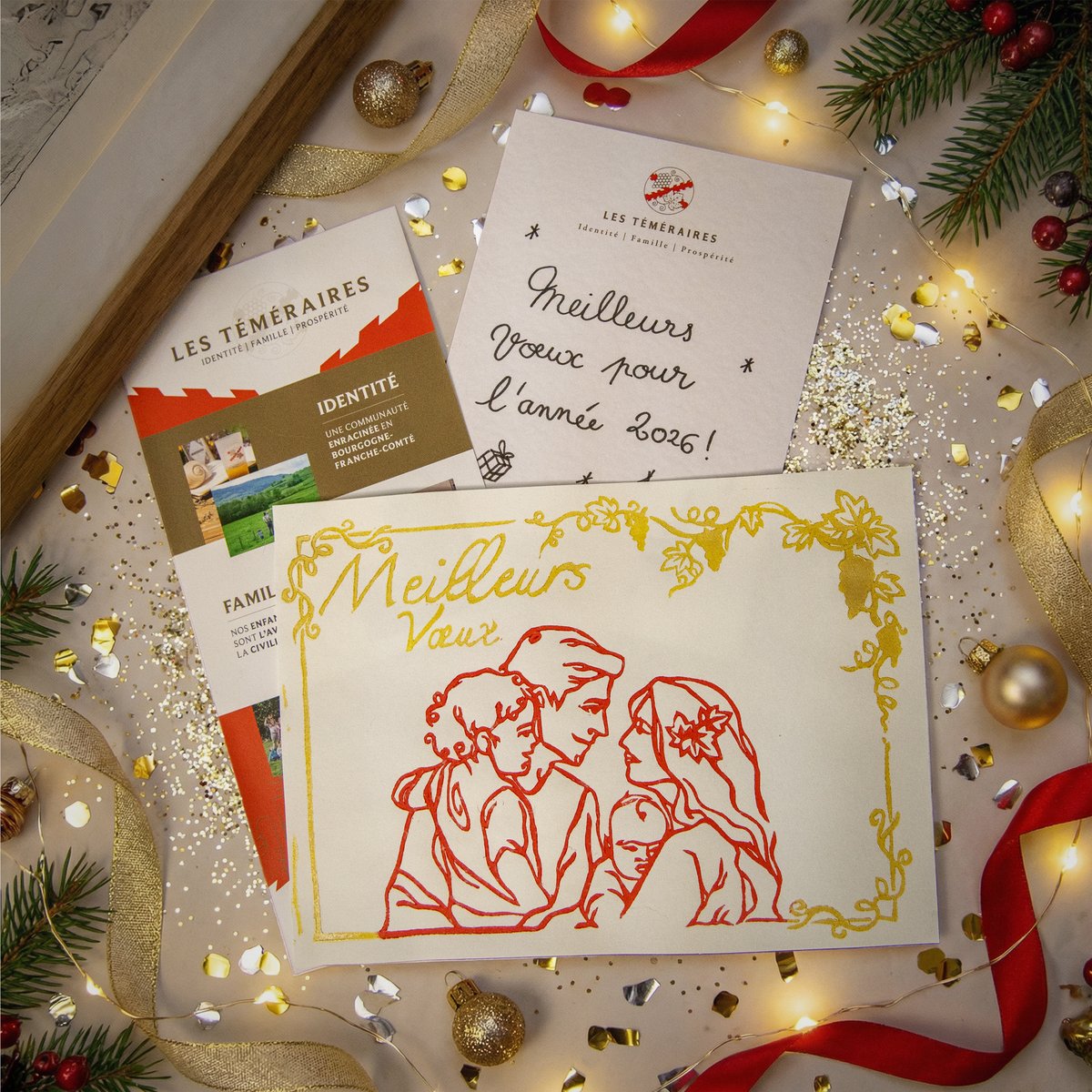 🎇 Certains d’entre vous ont eu la chance de recevoir dans leur boîte aux lettres notre traditionnelle carte de vœux.

Cette année, elle prend la forme d’une illustration en linogravure, réalisée par l’une de nos talentueuses membres.

— Bonne année 2026 à tous !