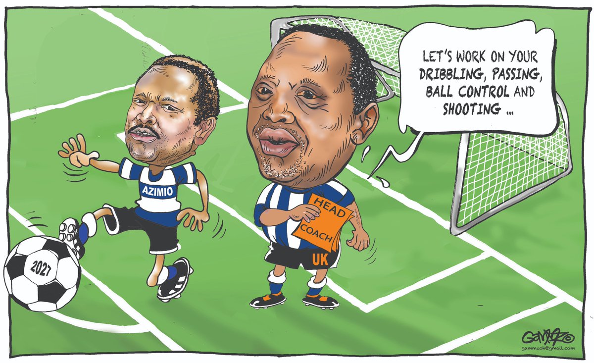 kiddoGAMMZ's tweet photo. #AzimioLaUmoja Uhuru revives outfit... Cartoon for @StandardKenya @KTNNewsKE @ktnhome_ https://t.co/qjMu3h4aQe