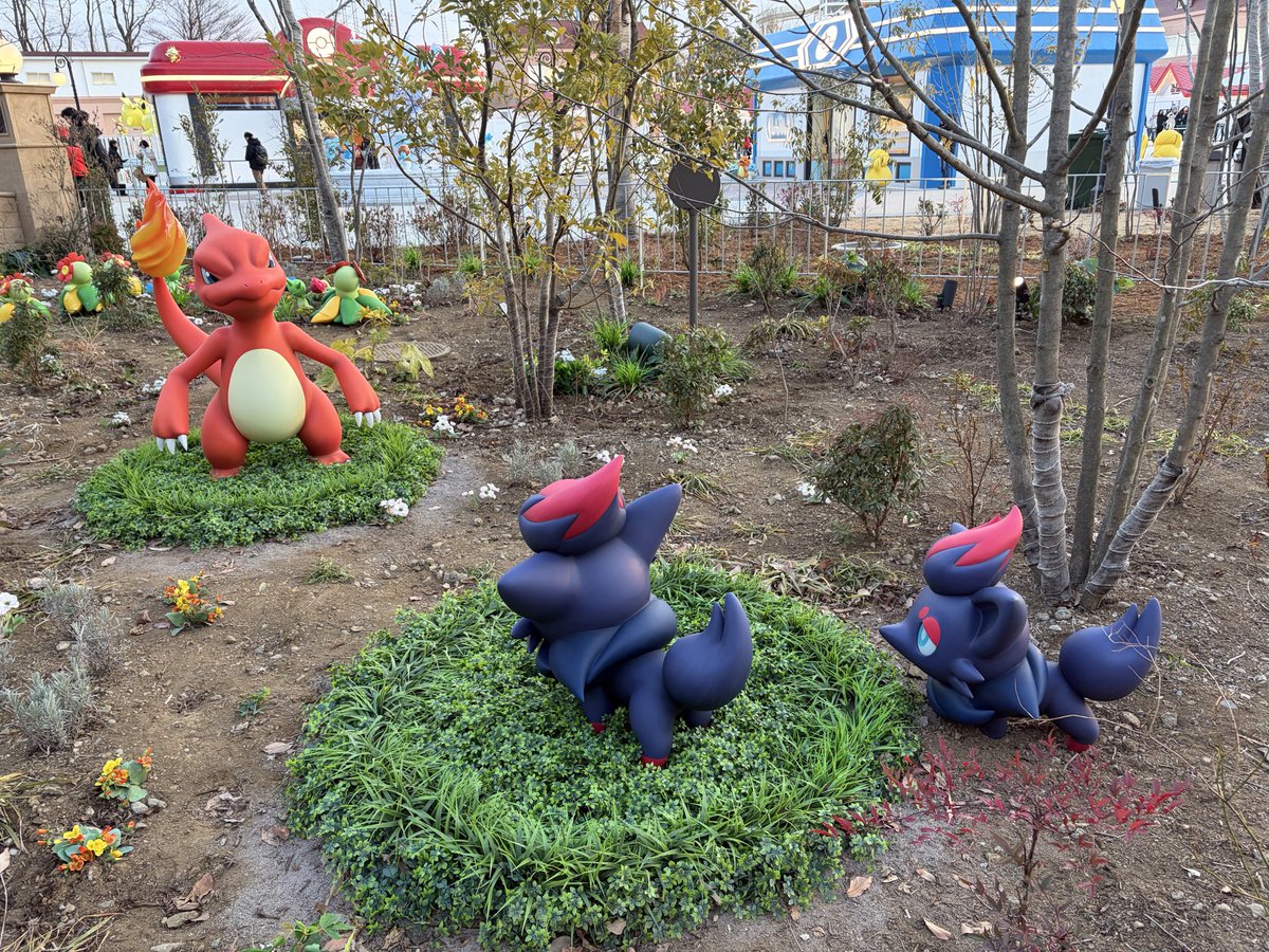 ヒトカゲ➡️リザード➡️リザードン🔥️ #ポケパークカントー