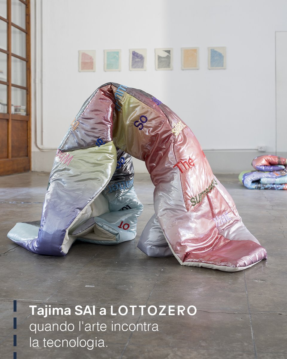 studioauriga's tweet photo. Quando la tecnologia dialoga con l'arte, prendono vita nuovi linguaggi. 

Alla Mostra Lottozero, dal 21 novembre al 15 febbraio a Prato, le sculture tessili di Barbara Prenka sono state ricamate e personalizzate con la macchina compatta Tajima SAI, distribuita da Studio Auriga. https://t.co/OUF0V3BziL