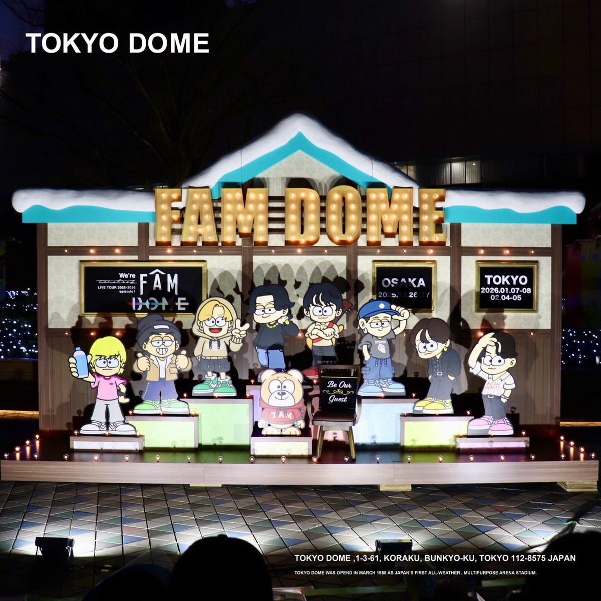 tokyodome1988_'s tweet photo. 2026.01.07(Wed)-08(Thu),
2026.02.04 (Wed)-05(Thu)
We're timelesz LIVE TOUR 2025-2026
episode 1 FAM DOME

新体制として歩んだ1年間、
8人で迎えた初の #東京ドーム 公演！

会場の #secondz と共に、
メモリアルな時を過ごしました🕰️

ときめきと煌めきで溢れる
4日間をありがとうございました✨

#timelesz
#tokyodome