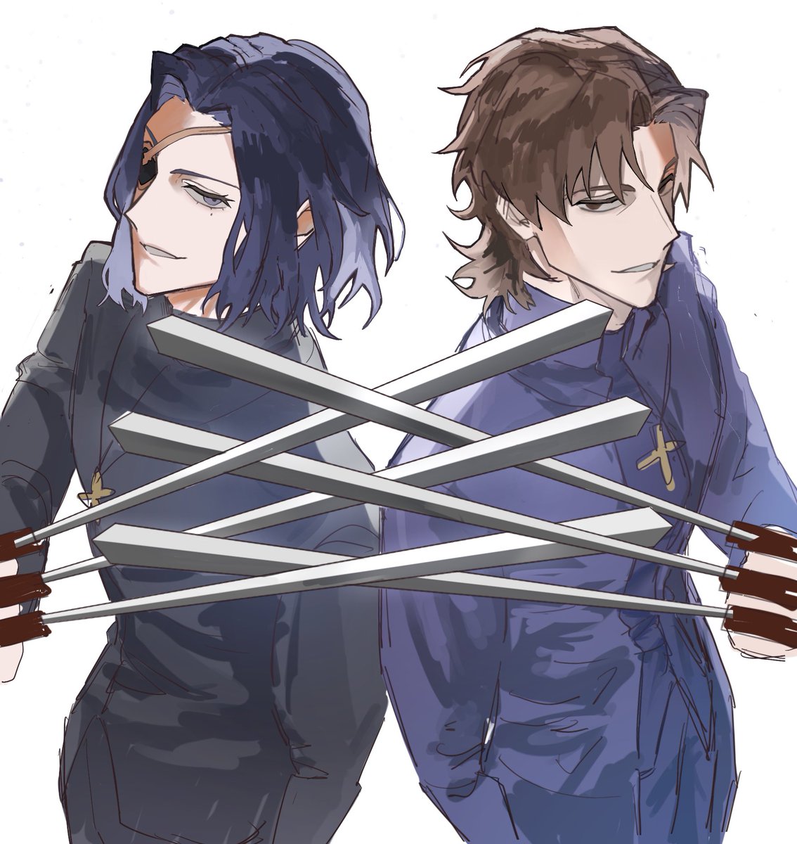 sy__OwO's tweet image. ダブル黒鍵神父さん