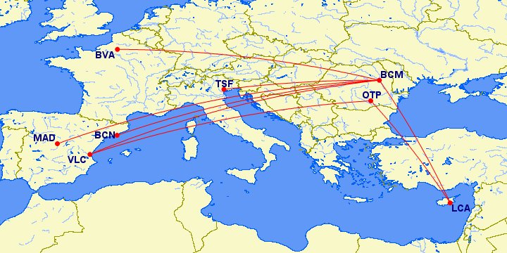 Dan Air load 8 new routes (all 2x weekly flights):

🇷🇴Bacău:
🇨🇾Larnaca - begins 2 April 2026
🇪🇸Madrid - 2 April
🇪🇸Valencia - 3 April
🇪🇸Barcelona - 4 April
🇫🇷Beauvais - 4 April
🇮🇹Treviso - 4 April

🇷🇴Bucharest Otopeni:
🇨🇾Larnaca - 1 April
🇪🇸Valencia - 3 April