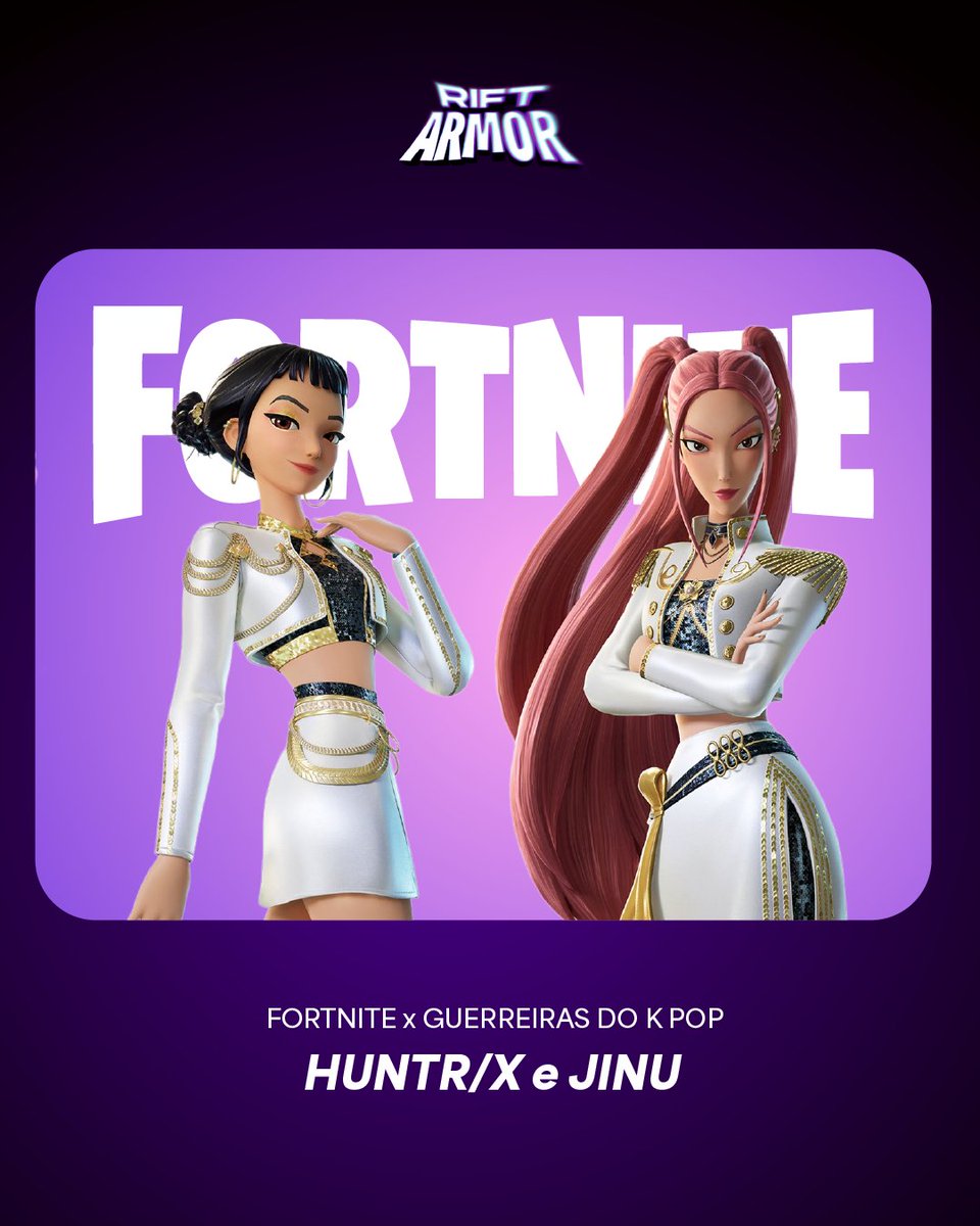 💥NOVA ONDA DE KPOP DEMON HUNTERS! Os novos trajes dourados das HUNTR/X e dois estilos para JINU vão chegar ao jogo! Os trajes já foram divulgados. Dois pacotões e ainda dois novos emotes! #fortnite #fortnitebr #kpopdemonhunters #huntrix