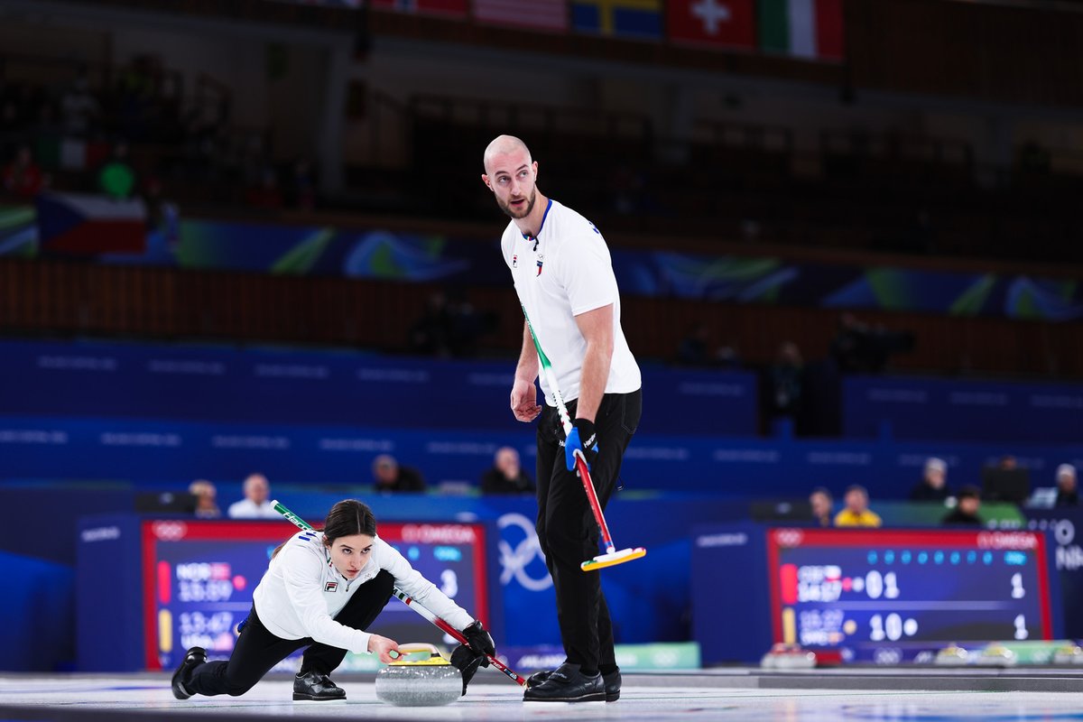 SESSION REPORT | Italy had a dream start to open their mixed doubles campaign in front of a home crowd this morning 🤩🇮🇹

Read session two's report 🔗 bit.ly/3MegLZl #curling #MilanoCortina2026