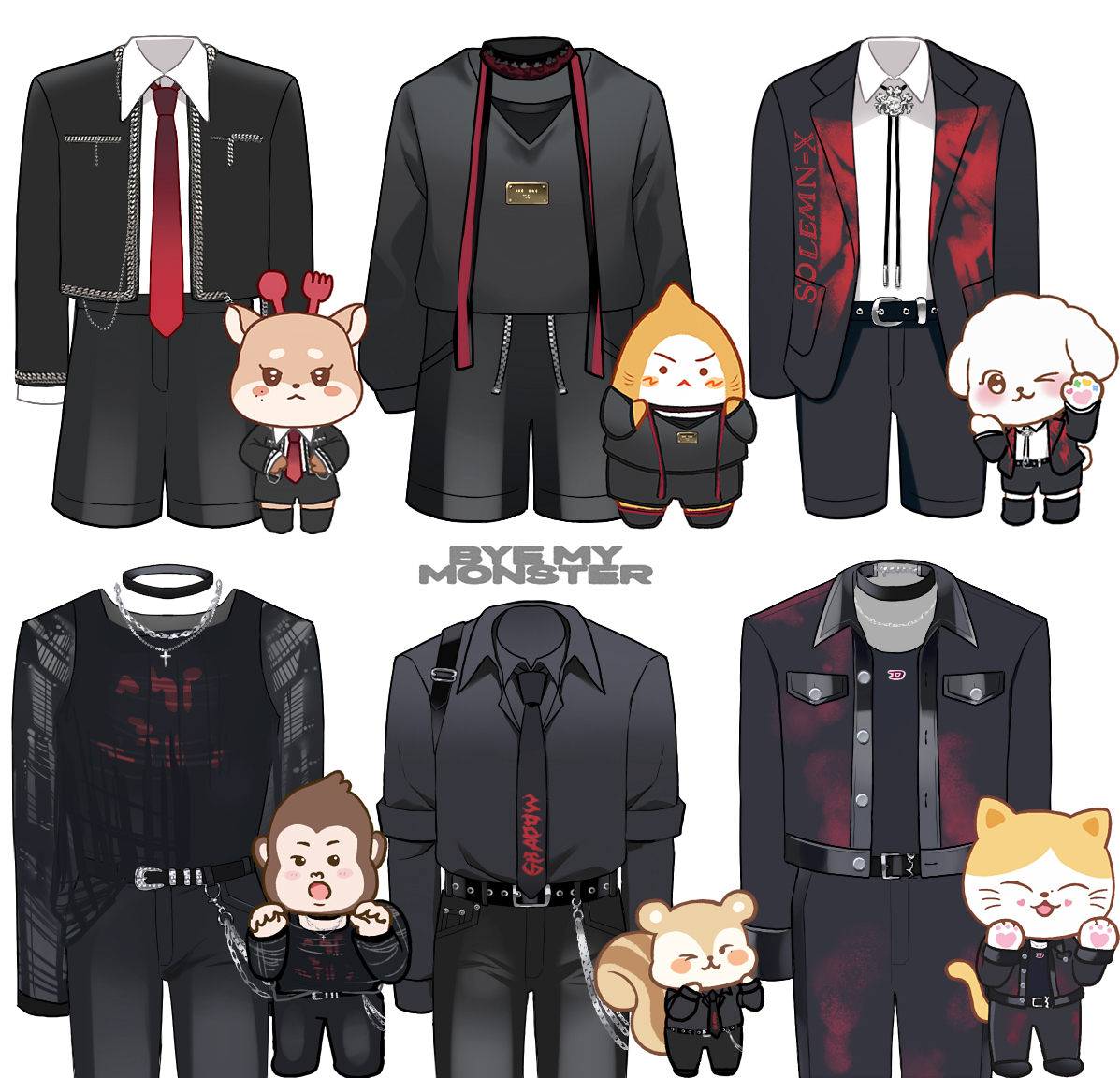 kakao696's tweet image. 240421 인가 Bye My Monster
바마몬 최애 의상 다시 그려봄
온꼬미즈들한테도 입혀줄 수 있어서 기쁘다🥹🥹