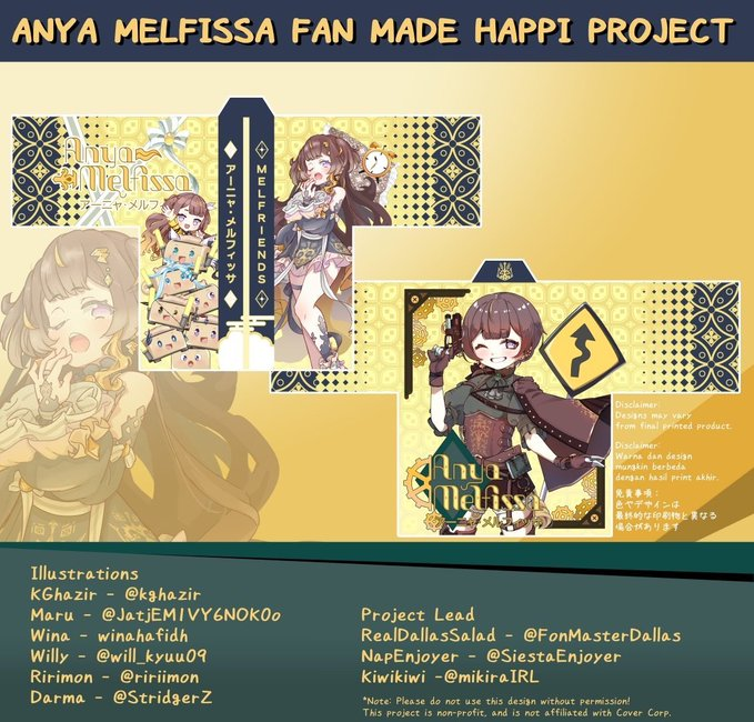 #melfriends, less than 48 hour !!! 

Anya Melfissa Fan Happi Rerun !
Featuring our very own adorable keris!
DETAILS ON THE GFORM !!!
IT'S HERE !!
docs.google.com/forms/d/e/1FAI…

CLOSED ON FEBRUARY 7TH 2026!!!  GO GRAB IT FAST !!!!