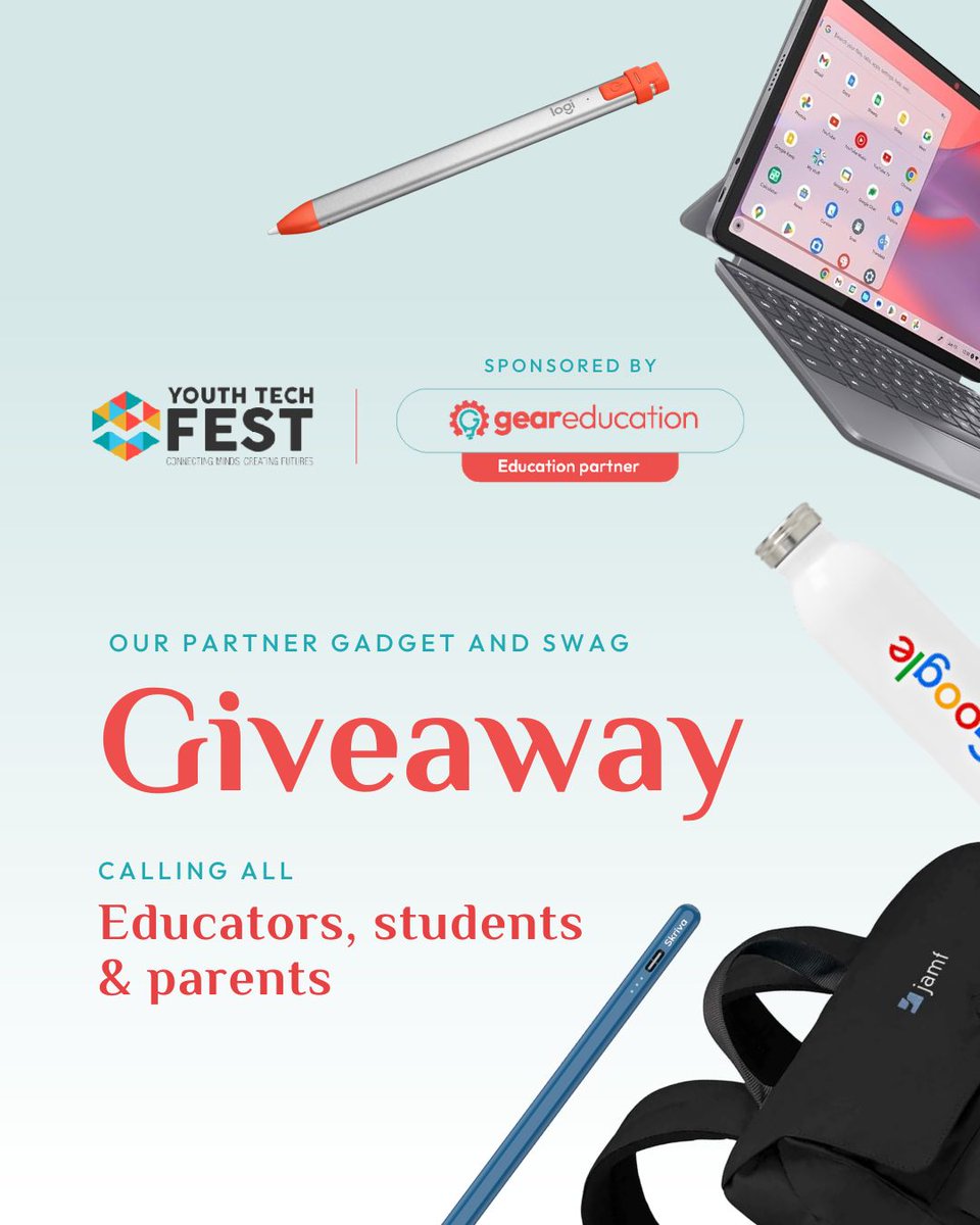geareducation's tweet photo. We got swag, literally. 🎁

As the education partner of #YouthTechFest #Cyprus, we are giving away partner gadgets, tools, and swag!

Entry form with details 👉 https://t.co/IhePl7JiP6 https://t.co/KFM9NnywVJ