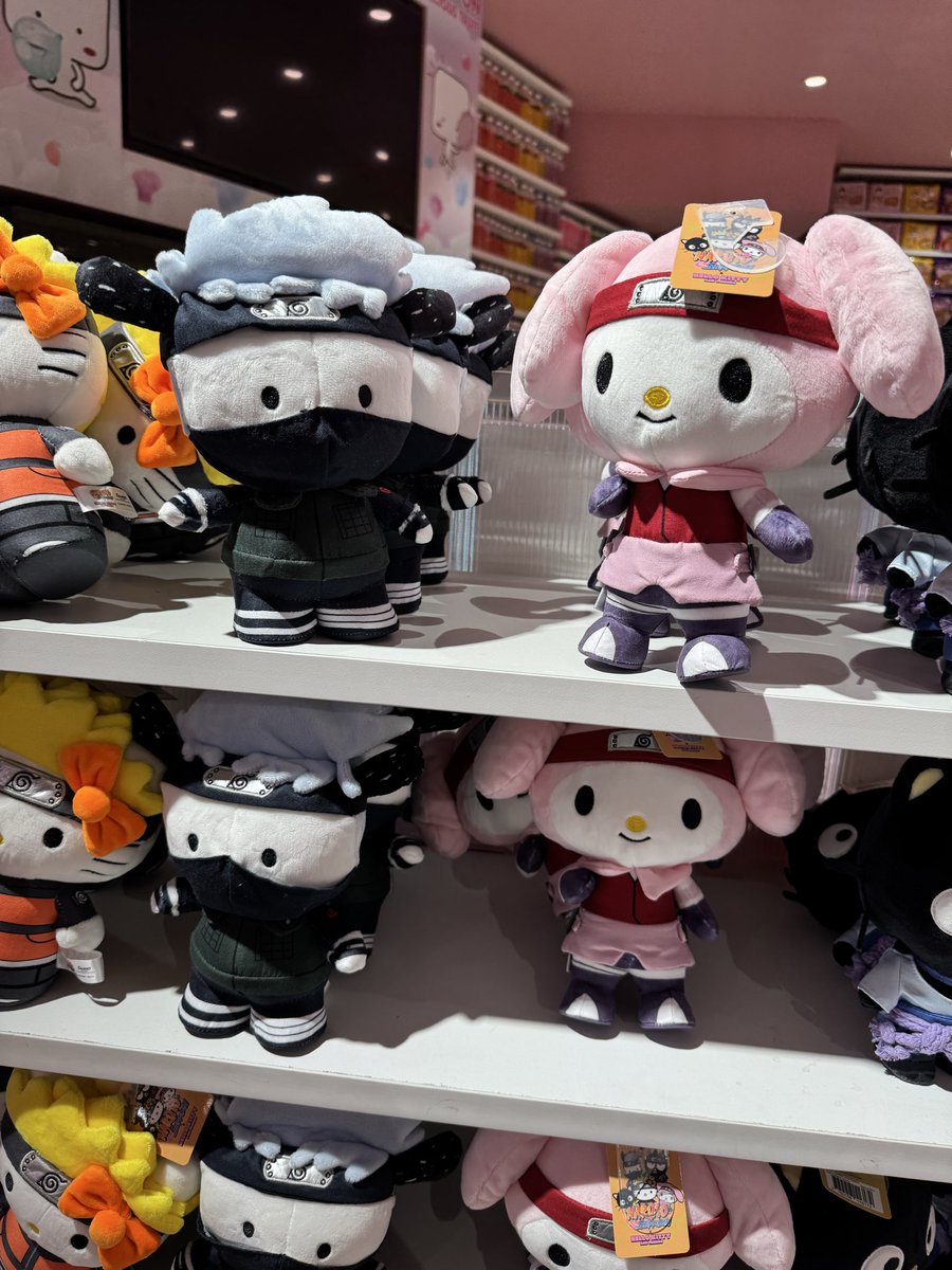 sanriodaily's tweet image. sanrio x naruto 💫