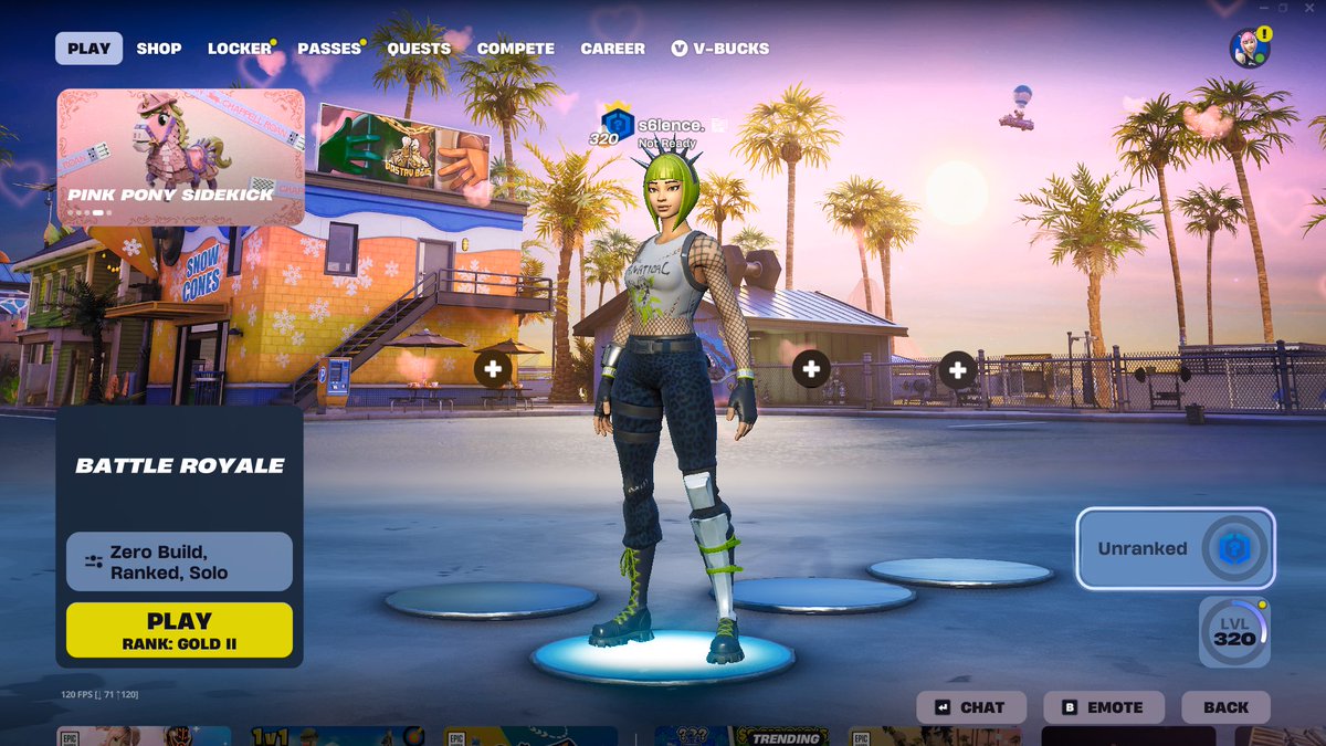 Did rank reset or is it just a visual bug?🥹 I went from unreal to gold (shows unranked even after playing a few games) <a href="/FortniteStatus/">Fortnite Status</a>