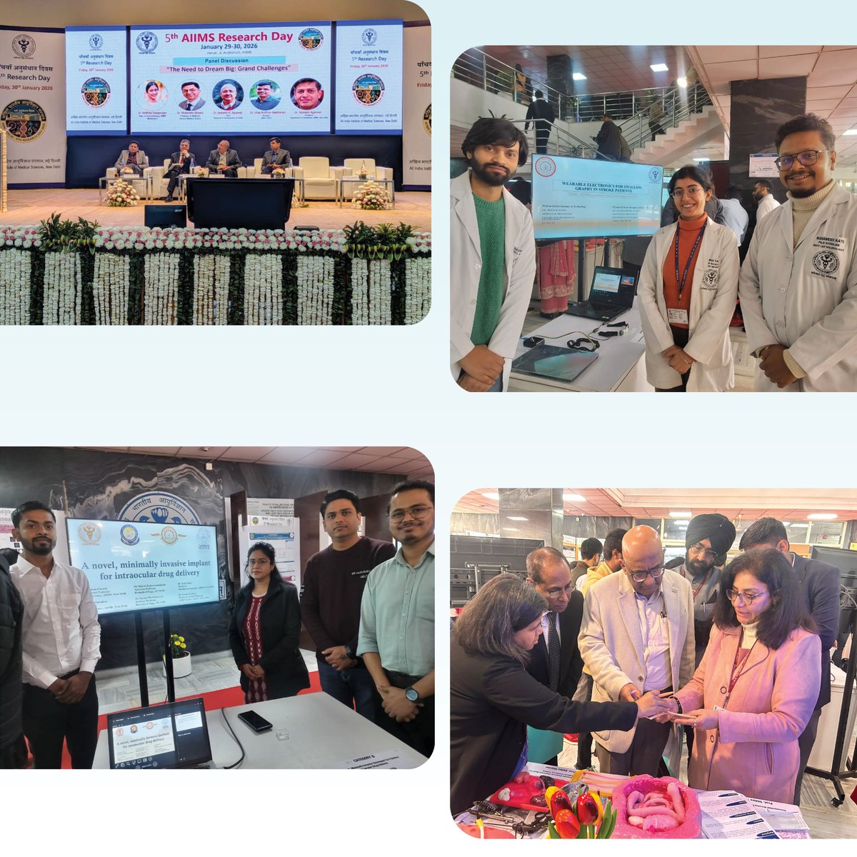 #IITDelhi and the All India Institute of Medical Sciences (AIIMS), New Delhi, share a long-standing collaboration aimed at strengthening translational research in emerging technologies addressing public health challenges.

On the occasion of the 5th AIIMS Annual Research Day,