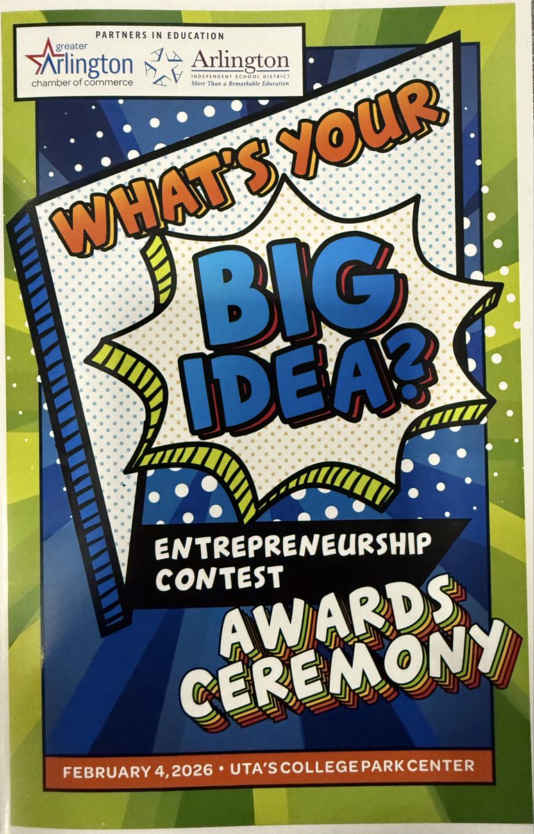 reptinderholt's tweet photo. What a great evening with Arlington ISD and the Greater Arlington Chamber of Commerce last night honoring students who participated "What's Your Big Idea" which fosters innovation and critical thinking by challenging students to create, develop, and pitch business concepts or products that solve real-world problems.