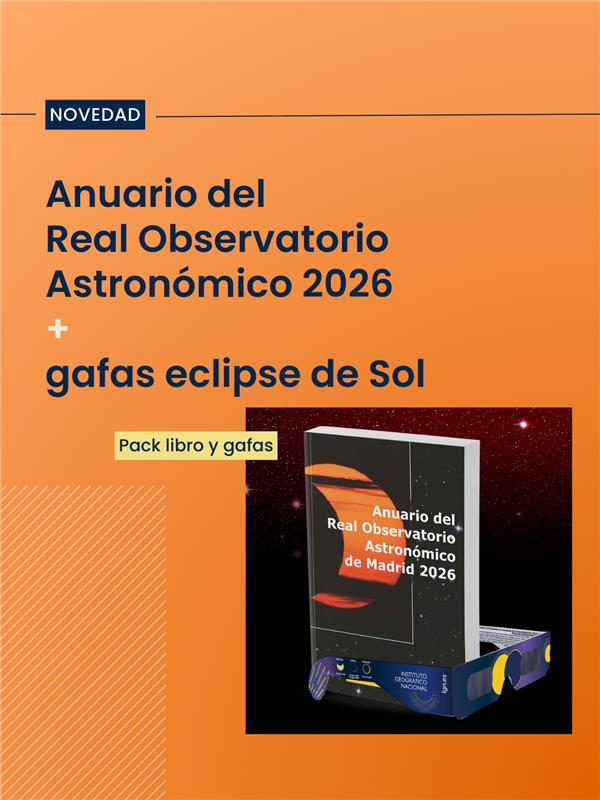 🌑 Prepárate para los próximos eclipses de Sol 🌔

📘+ 🕶️ Pack Anuario del Real Observatorio Astronómico 2026 + gafas para eclipse de Sol. 

🔭 Efemérides y fenómenos astronómicos.
😎 Gafas con certificado ISO y conformidad CE.
👉 Conoce cuándo mirar al cielo… y hazlo sin