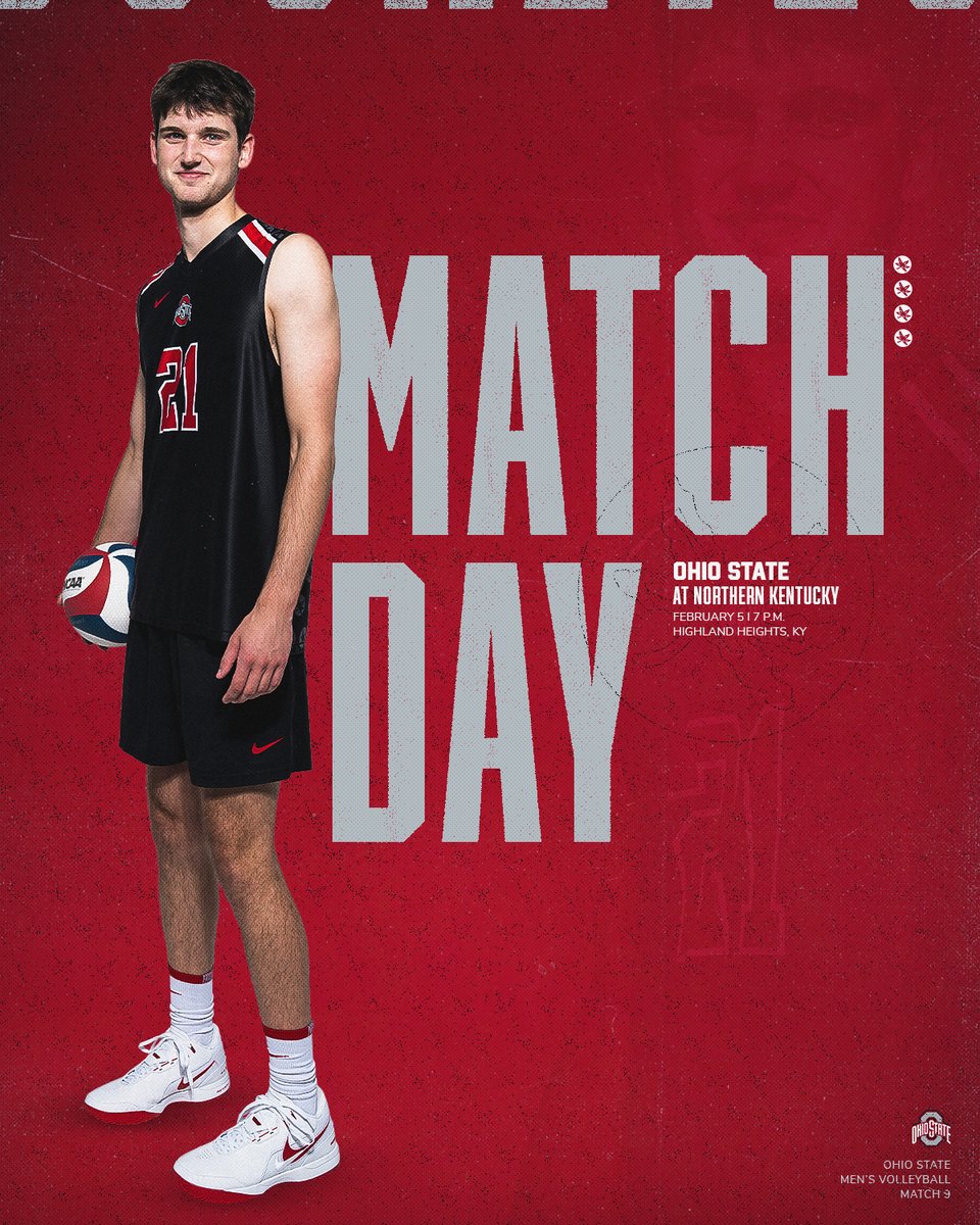 OhioStateMVB's tweet photo. 🏐 MATCH DAY!
MIVA Opener
🆚 at @NKUNorseMVB
⏰ 7 p.m. ET
📍 Regents Hall
🎟️ https://t.co/YY9DFQLhD8
📺 ESPN+ / https://t.co/yfxZPedGF0
📊 https://t.co/5uZeypmnP5

#GoBucks https://t.co/nAHgIrNrZF