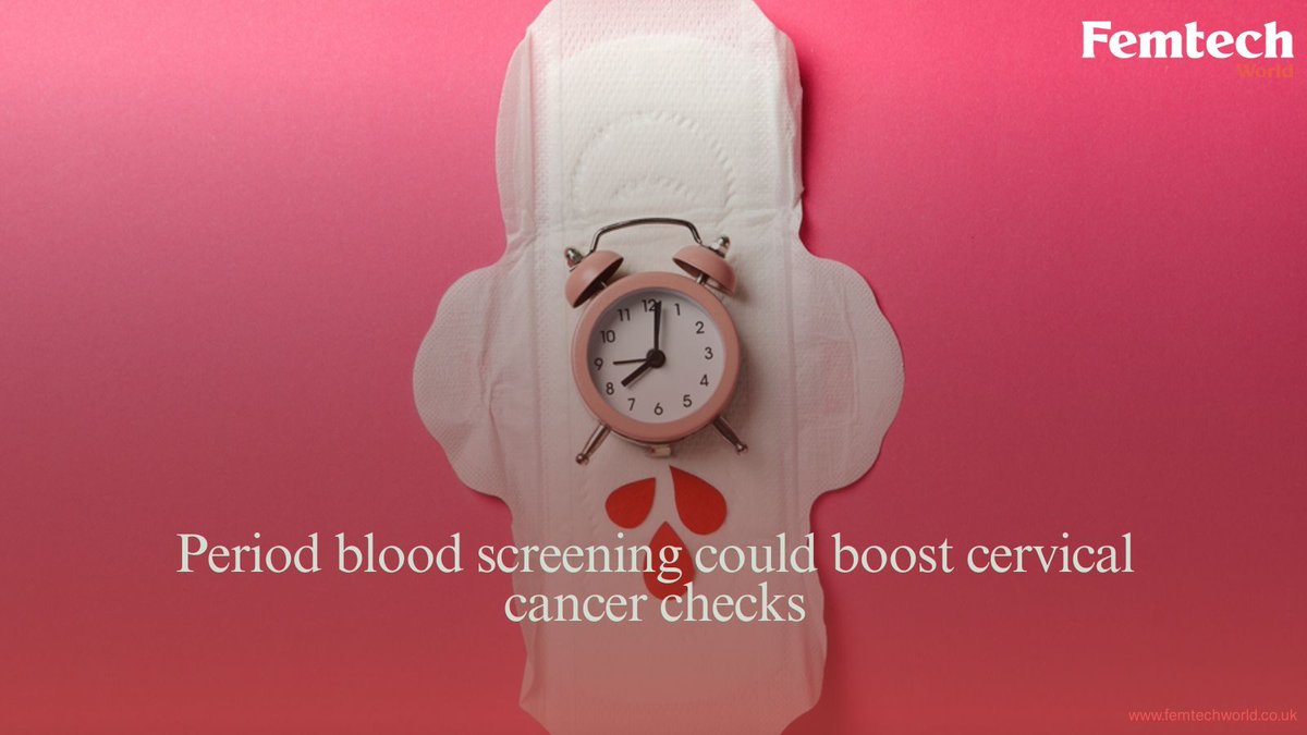 FemTechWorld's tweet photo. Testing period blood for signs of cervical cancer could offer an accurate, convenient screening option for women who avoid clinic appointments. 

🔗 Full story: https://t.co/CSV3MRepvI 

#CervicalCancer #HPVTesting #WomensHealth #CancerPrevention #Femtech https://t.co/BMAoZh2HaZ