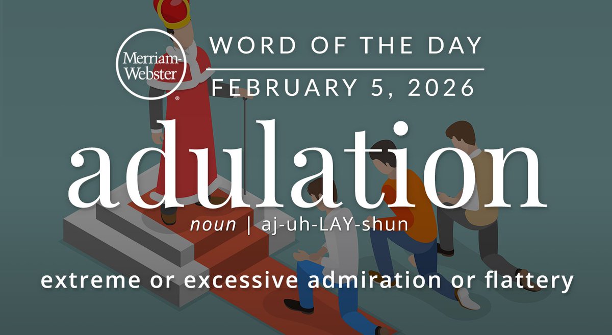 The #WordOfTheDay is ‘adulation.’
ow.ly/r65U50Y4xx3