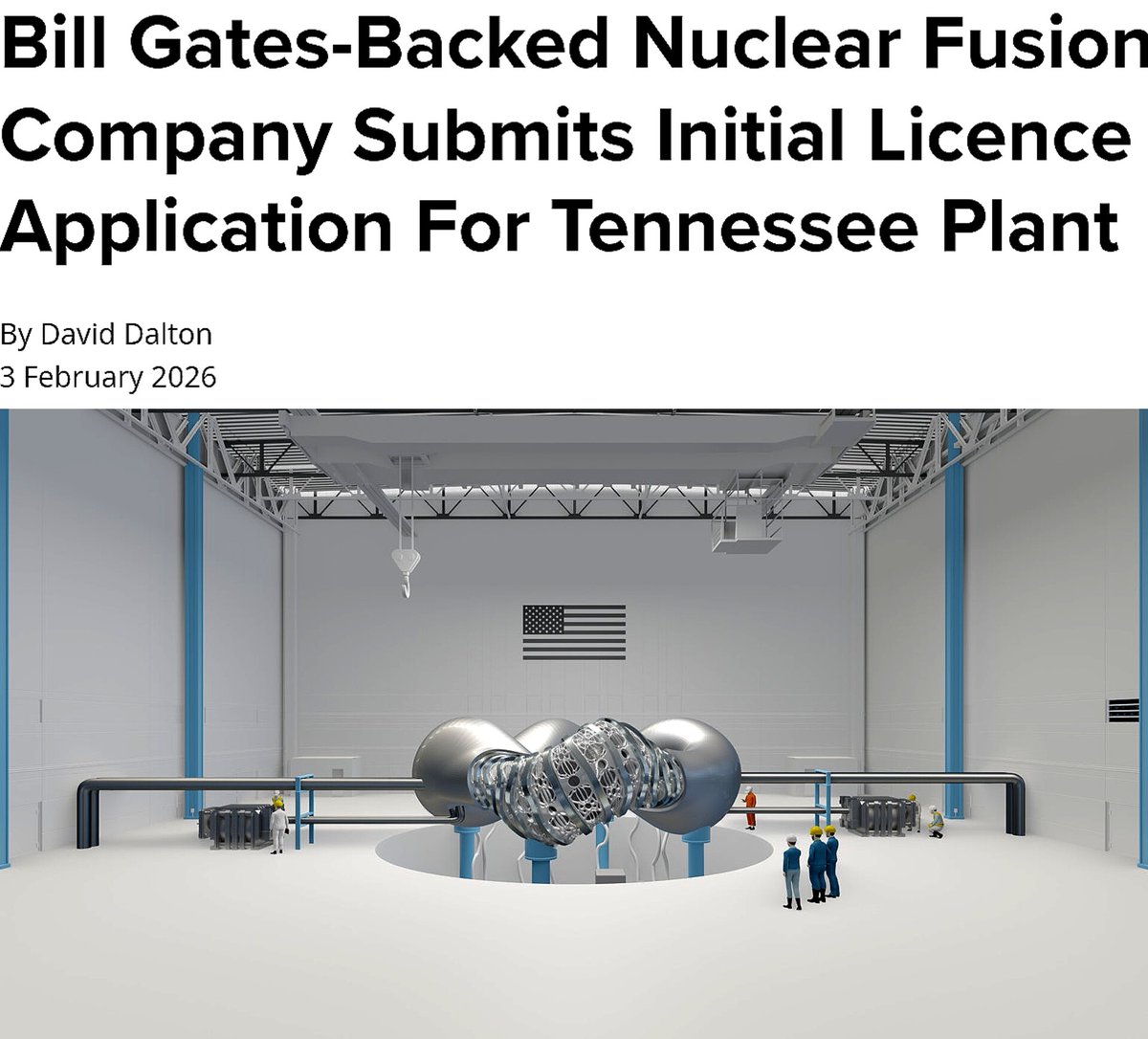 Fusion is more closer day by day. Type One Energy, backed by Bill