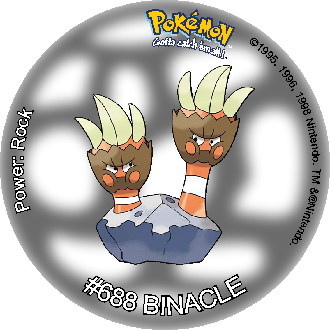 pokemontazos's tweet image. 688 Binacle   #Binacle Pokemon Tazos Collection