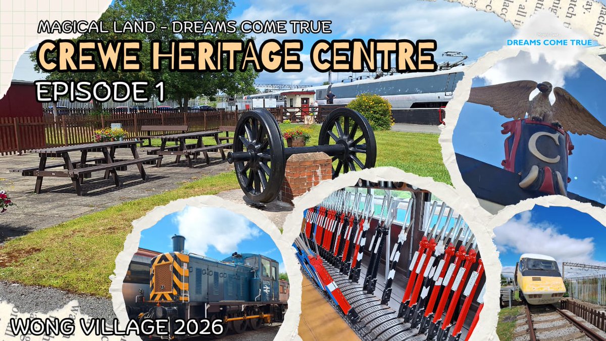 WongVillage's tweet photo. Wong Village turns 12 today!

All new series: Magical Land - Dreams Come True
First episode featuring Crewe Heritage Centre is out now! https://t.co/Eu867jS5U9