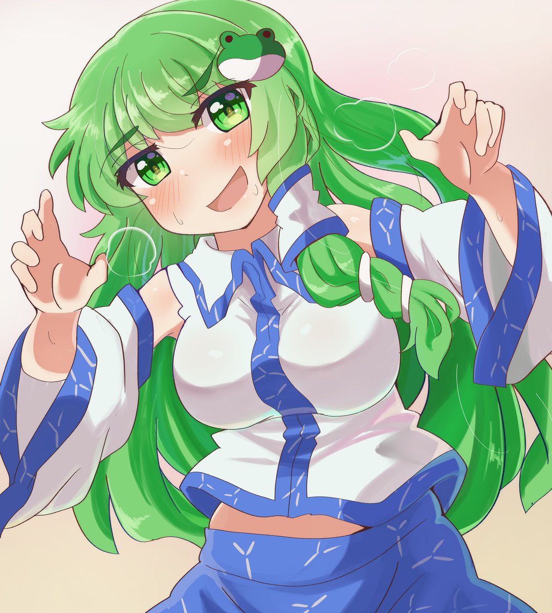 捕食早苗さん
#東風谷早苗
#東方Project 