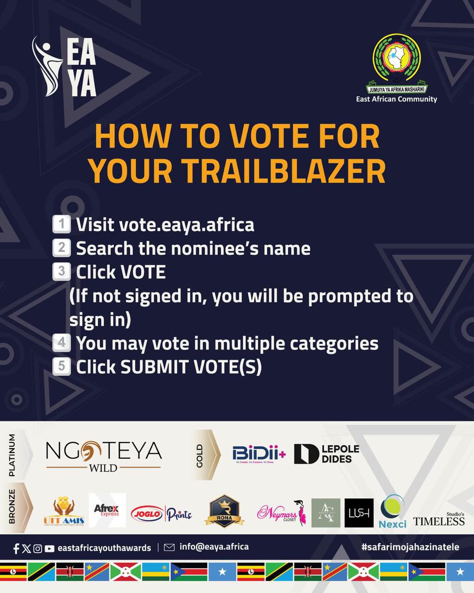 muhammad_raima's tweet photo. Proud to be nominated for the East Africa Youth Awards under Community Service &amp; Humanitarianism Impact Category as the Co-Executive Director of Pulse for Change. Grateful for my team’s support. 
Let’s keep turning challenges into change. 

Let Us Vote 👉 https://t.co/6n46keF5FK https://t.co/vHlfuaKuri