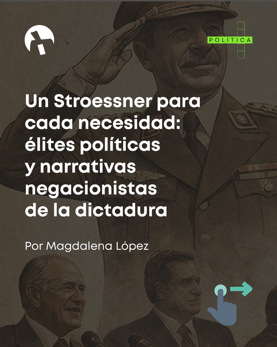 1989 no trajo la democracia. Trajo la promesa. Incluso los herederos de Stroessner reconocen que el país debía “aprender” lo que era la democracia, remarca <a href="/Tia_MaGui/">MaGui LóPeZ 💚</a>