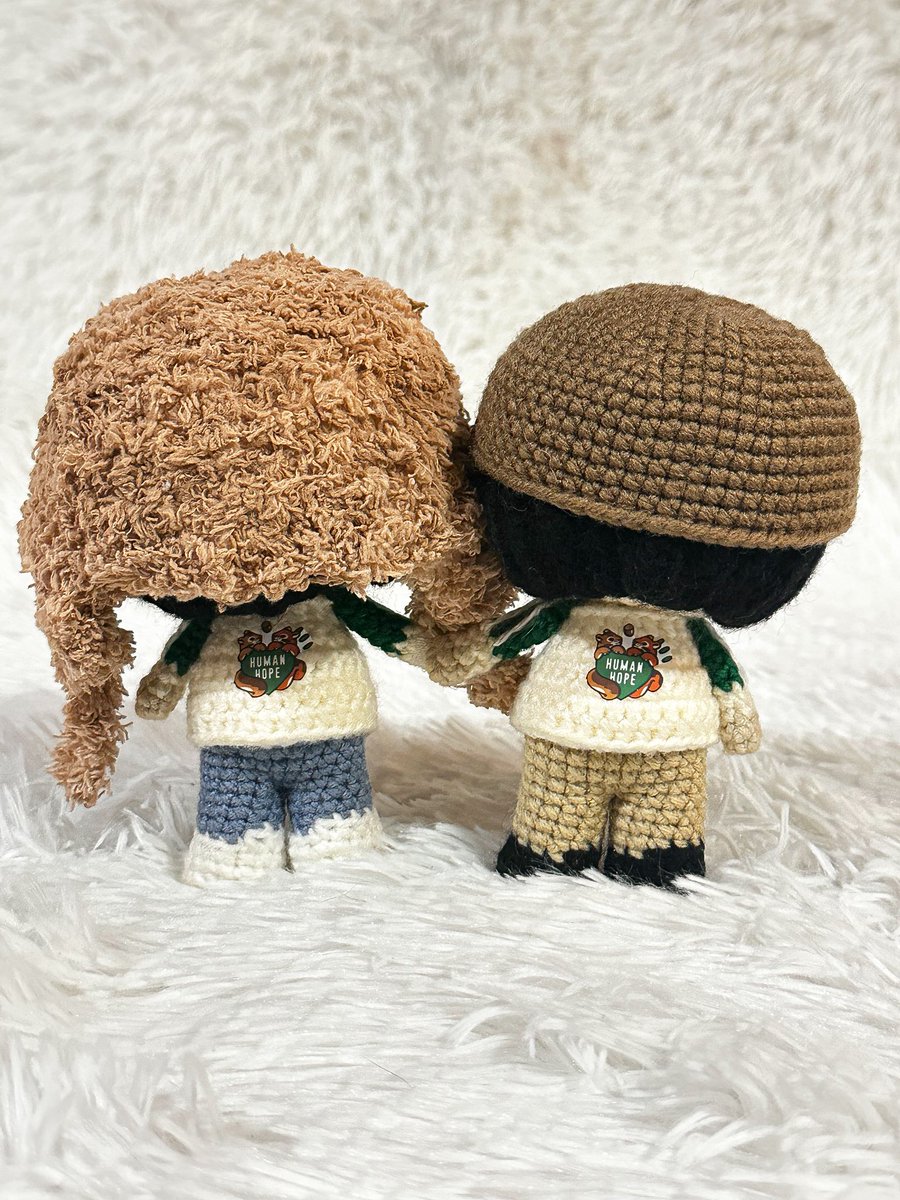 razielcrafts's tweet photo. Taekook 💜 Finally finished this project! How cute are they? 😍 

#BTS #jungkook #taehyung #crochet #amigurumi #taekook https://t.co/qxS2opIkFx