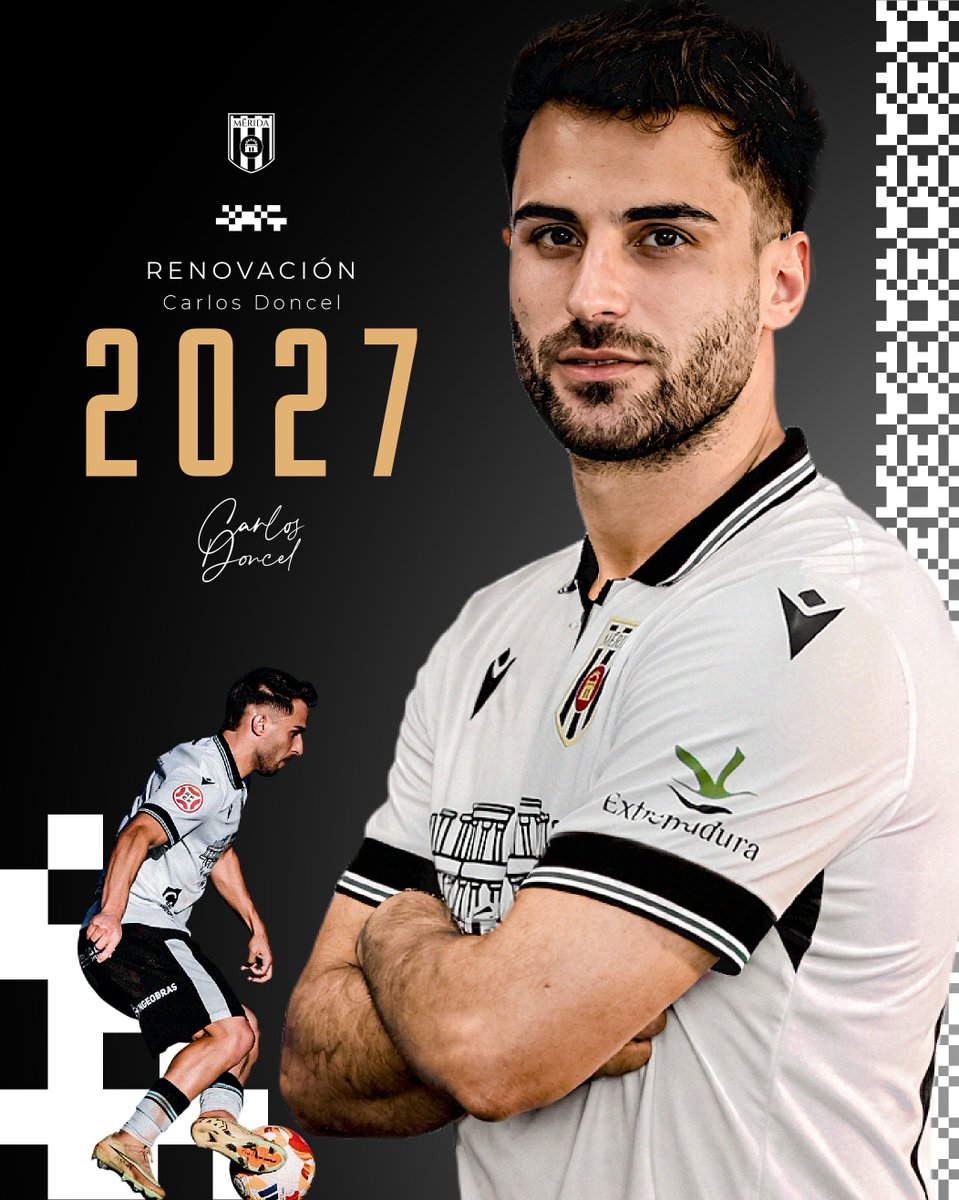 ✅ 𝐎𝐅𝐈𝐂𝐈𝐀𝐋 |

Carlos Doncel renueva con el Mérida hasta 2027

⚪️⚫️ Uno de los nuestros ⚪️⚫️

📲 admerida.es/carlos-doncel-…