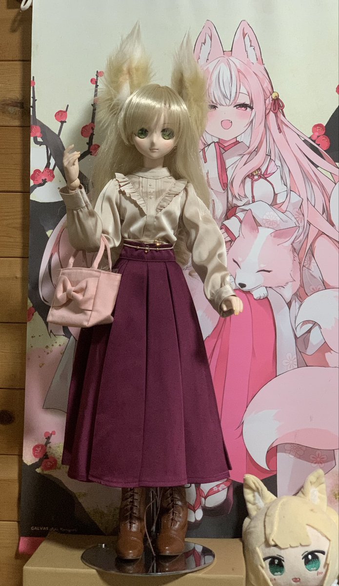 明後日，ドール関係のお客様が沢山来られる予定なので、こむぎちゃんお