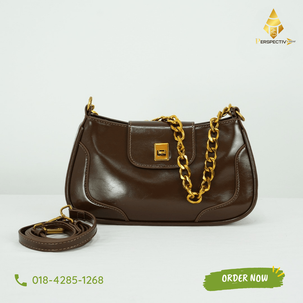 SadafPersp67782's tweet photo. Bold and timeless design. 🤎
The Sadaf Perspective Luxe Chain Handbag brings elegance and edge together.
🚚 Nationwide Delivery 
 📲 018‑4285‑1268
#SadafPerspective #LuxuryHandbags #BangladeshFashion #OnlineShopBD #AffordableLuxury #TrendyBags #StyleEverywhere https://t.co/1ZbwGfXbrM