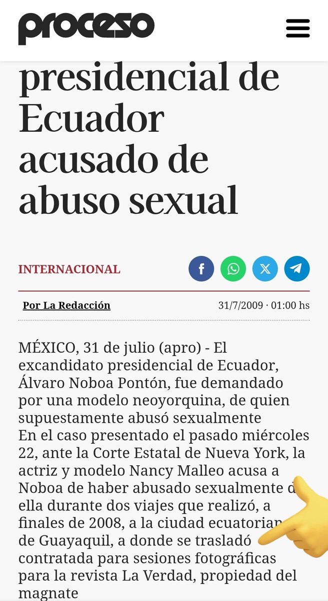 hugoelbuhopal's tweet photo. Para que no nos olvidemos que en el Ecuador también hay millonarios violadores pululando por ahí. https://t.co/qY36H6N4Ya