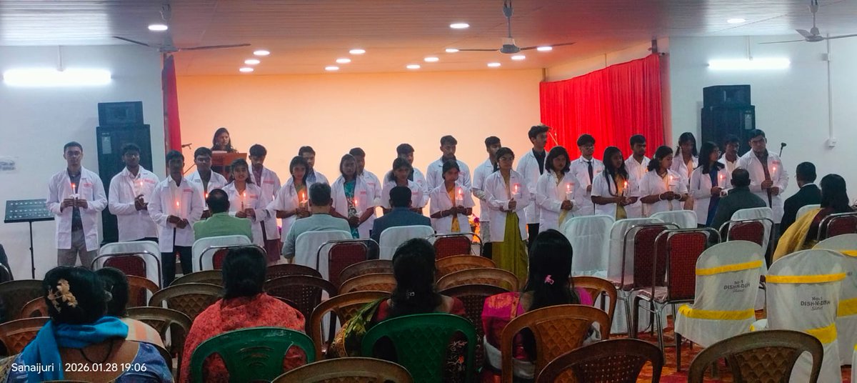 TLMIndia's tweet photo. Last week, TLM Institute of Health Sciences &amp; Research in Purulia hosted White Coat Ceremony for the 1st batch of Bachelor of Physiotherapy students. It was the beginning of an important chapter for @TLMIndia, which has been focusing on training new cadres of paramedical workers. https://t.co/Cb66CwFUhV