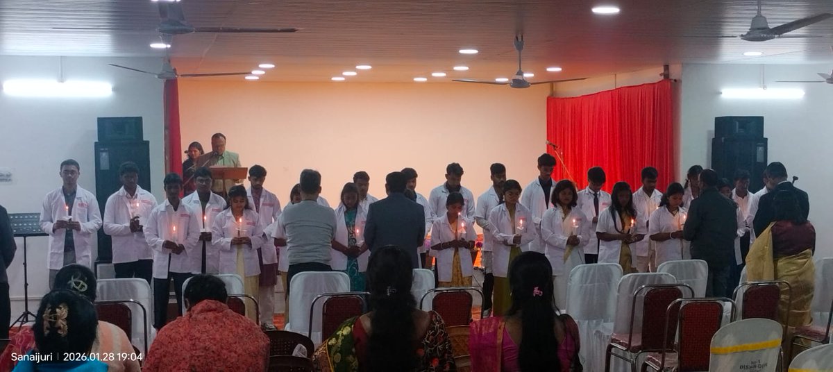 TLMIndia's tweet photo. Last week, TLM Institute of Health Sciences &amp; Research in Purulia hosted White Coat Ceremony for the 1st batch of Bachelor of Physiotherapy students. It was the beginning of an important chapter for @TLMIndia, which has been focusing on training new cadres of paramedical workers. https://t.co/Cb66CwFUhV