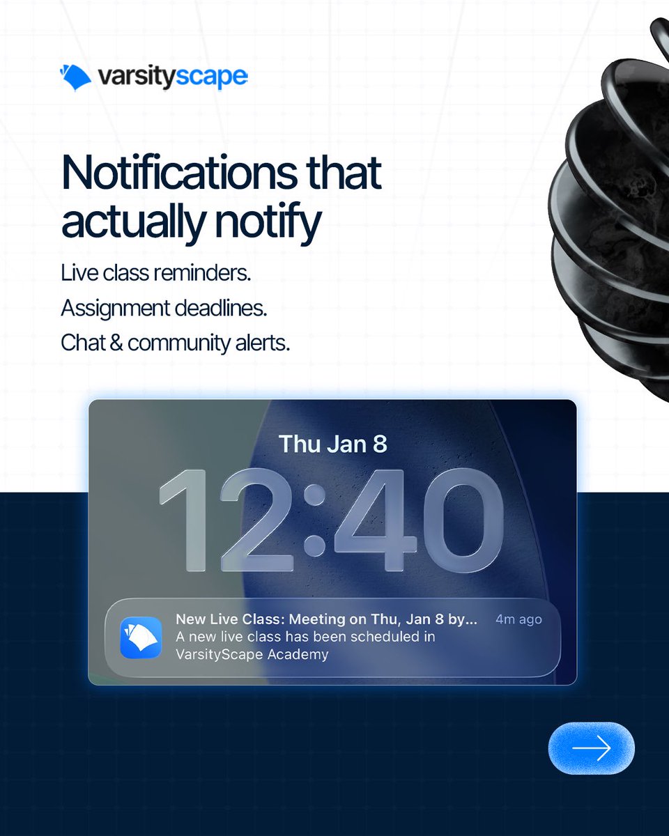 varsityscape's tweet photo. Last year, we looked at our app and realized it was good.

But “good” doesn’t close the skills gap.

So we rebuilt VarsityScape from scratch and these are some of our favourite features after the revamp. https://t.co/eUy0cL1FMU