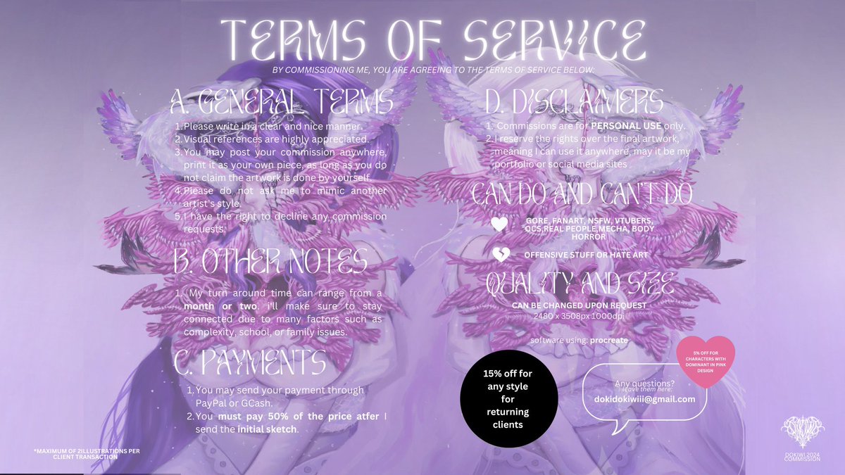 Dokidokiwiii's tweet image. This set comm sheet is peak! Idk how to top this, this really encapsulates my brand and identity as an artist. I really love this