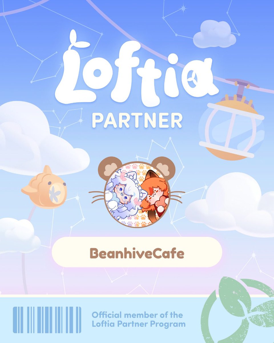 BeanhiveCafe's tweet photo. We’re officially Loftia Partners! 🐾

So incredibly thankful to the @loftiadev and for everybean who’s supported our little café, it means the world to us 🧡💜

Can’t wait to share cosy Loftia adventures with you!! ☁️🌱

#LoftiaPartnerProgram https://t.co/RDd6ruNb3P