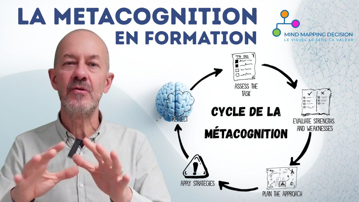 Métacognition et apprentissage : quelle solution pour ancrer durablement les résultats des apprentissages en formation ? Pourquoi les formations traditionnelles échouent-elles ? Découvrez la vidéo Mind Mapping Décision ➜ ➜  buff.ly/FO8vMII 
#formation #apprentissage