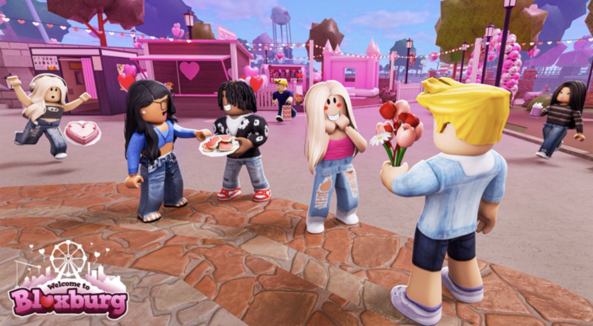 A new Valentine’s logo and thumbnail have been added to the Bloxburg home page