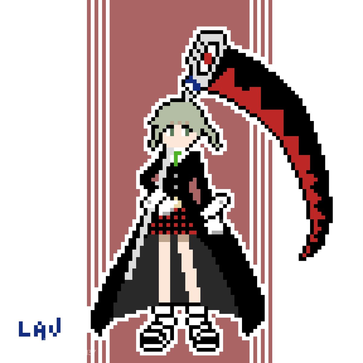 maka in pixel 
#souleater #makaalbarn #souleaterfanart #pixelart