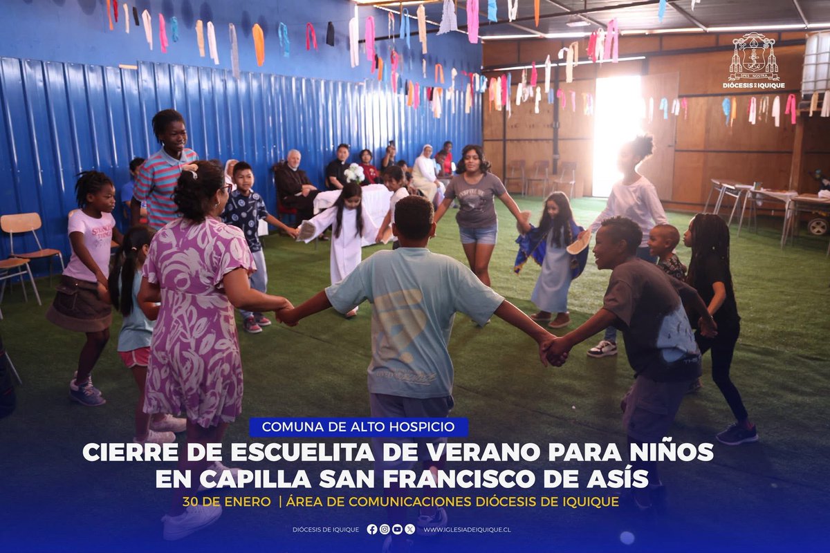 CIERRE DE ESCUELITA DE VERANO PARA NIÑOS EN CAPILLA SAN FRANCISCO DE ASÍS

NOTA COMPLETA: iglesiadeiquique.cl/noticias/cierr…