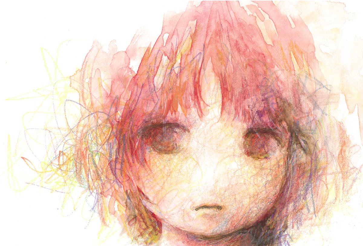 「見つめて」
2026
148mm×100mm
水彩絵具、水彩紙