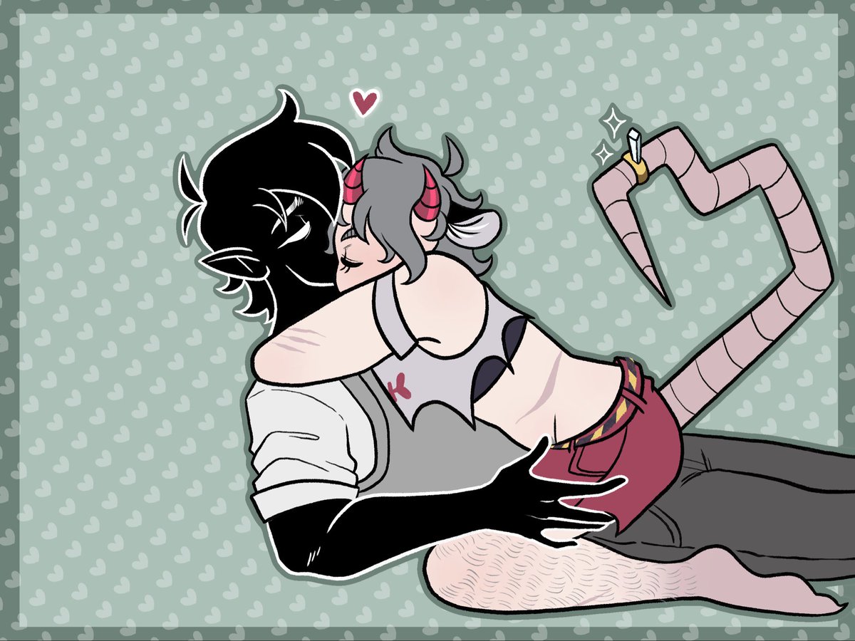 Raeters snugglessssssss
they’re all i’ve been drawing lately lol

💍<a href="/r4e_ven/">♡ raeven 🔞</a> 

#ocart #oc