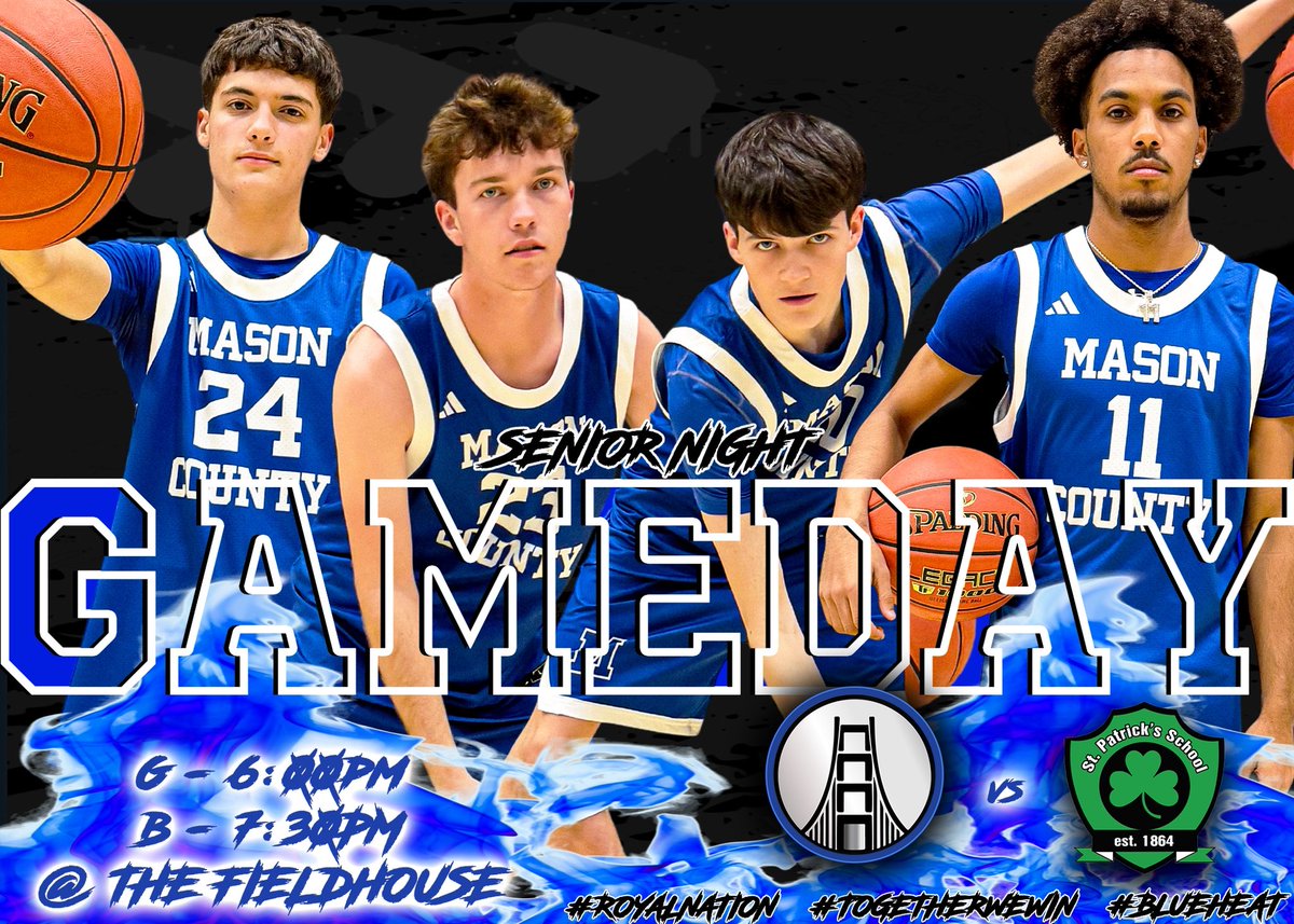 🏀⚪️🔵Gameday🔵⚪️🏀

Senior Night!
We need everyone to come out and cheer on the Royals as they take on crosstown rivals, St Pat. 
Senior night festivities will be between games.

🆚 - vs St Patrick  
⏰ - G/B @ 6:00/7:30
🏟️ - The Fieldhouse
🎟️ - $5, CASH ONLY
📻 -  <a href="/tscaggswftm/">Travis Scaggs</a>