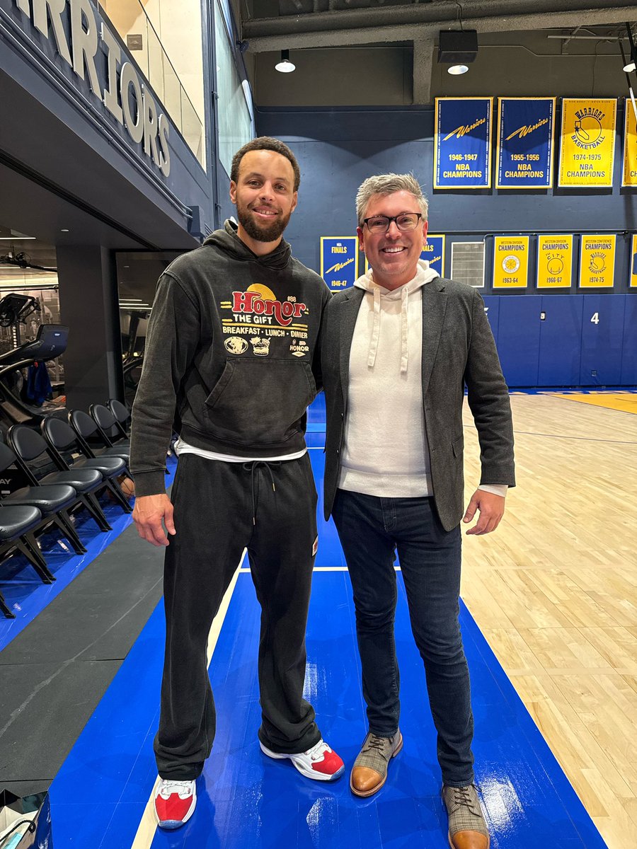 Honored to be with and work alongside civil rights icon Ruby Bridges at <a href="/ChaseCenter/">Chase Center</a> as the <a href="/warriors/">Golden State Warriors</a> paused the game to recognize her life, courage, and the work she continues to do. Standing alongside her midcourt, under the lights, was a quiet pinch-me moment.