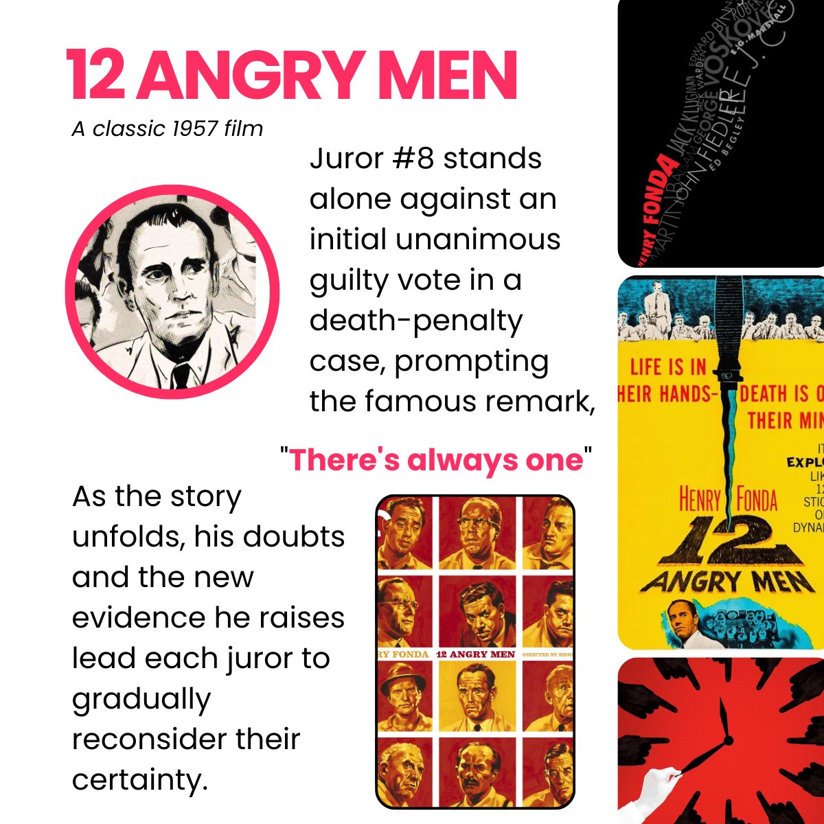 TheresAlways1ai's tweet image. What’s in our name?🤔
📽️ In 12 Angry Men, one juror stood alone and made others rethink a guilty verdict.
💡 One voice for what’s right can spark real change, even in AI risk education.
Follow us to make AI safer for everyone.
#TA1 #TheresAlwaysOne #AIrisk #AIeducation #Community