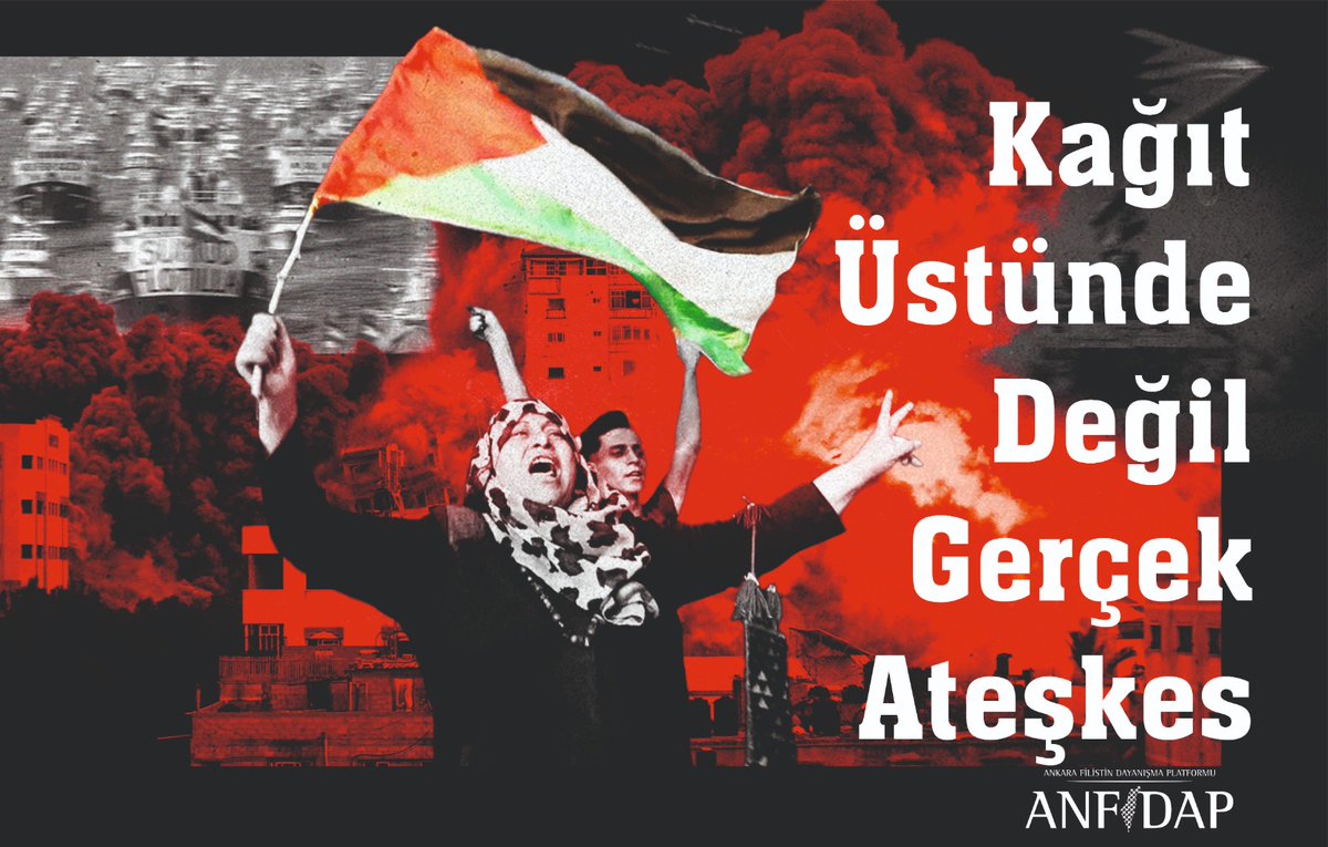 Kağıt Üstünde Kalan Bir Ateşkes Değil,
Gerçek Ateşkes İstiyoruz.
İsrail'e Dur Deyin!
#Ateşkes 

<a href="/tcbestepe/">T.C. Cumhurbaşkanlığı</a> 
<a href="/TC_icisleri/">T.C. İçişleri Bakanlığı</a> 
<a href="/HakanFidan/">Hakan Fidan</a>