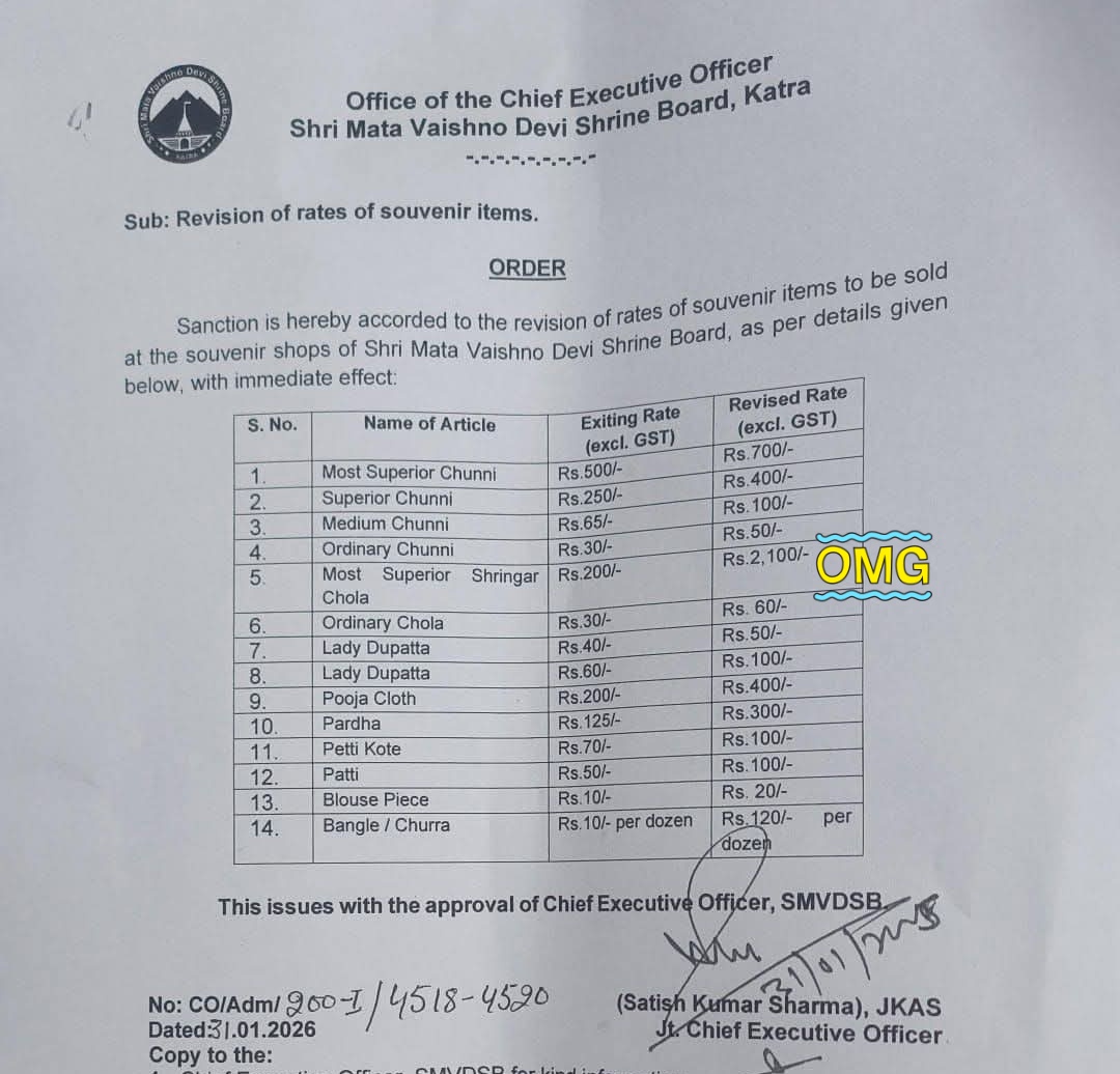 <a href="/OfficialSMVDSB/">Shri Mata Vaishno Devi Shrine Board</a> Can you explain <a href="/OfficialSMVDSB/">Shri Mata Vaishno Devi Shrine Board</a> <a href="/OfficeOfLGJandK/">Office of LG J&K</a> <a href="/PMOIndia/">PMO India</a> <a href="/MataVaishnoDevi/">Maa Vaishno Devi</a>

<a href="/narendramodi/">Narendra Modi</a> ji #Opposition ka gussa #Bhakto par kyon?
#Matavaishnodevi dekh rahi hai!🔔
Shocking 40% Surge in Pooja Items &amp; at Matavaishnodevi: Prices Skyrocket from ₹200 to ₹2100 for #ShingarChola!"