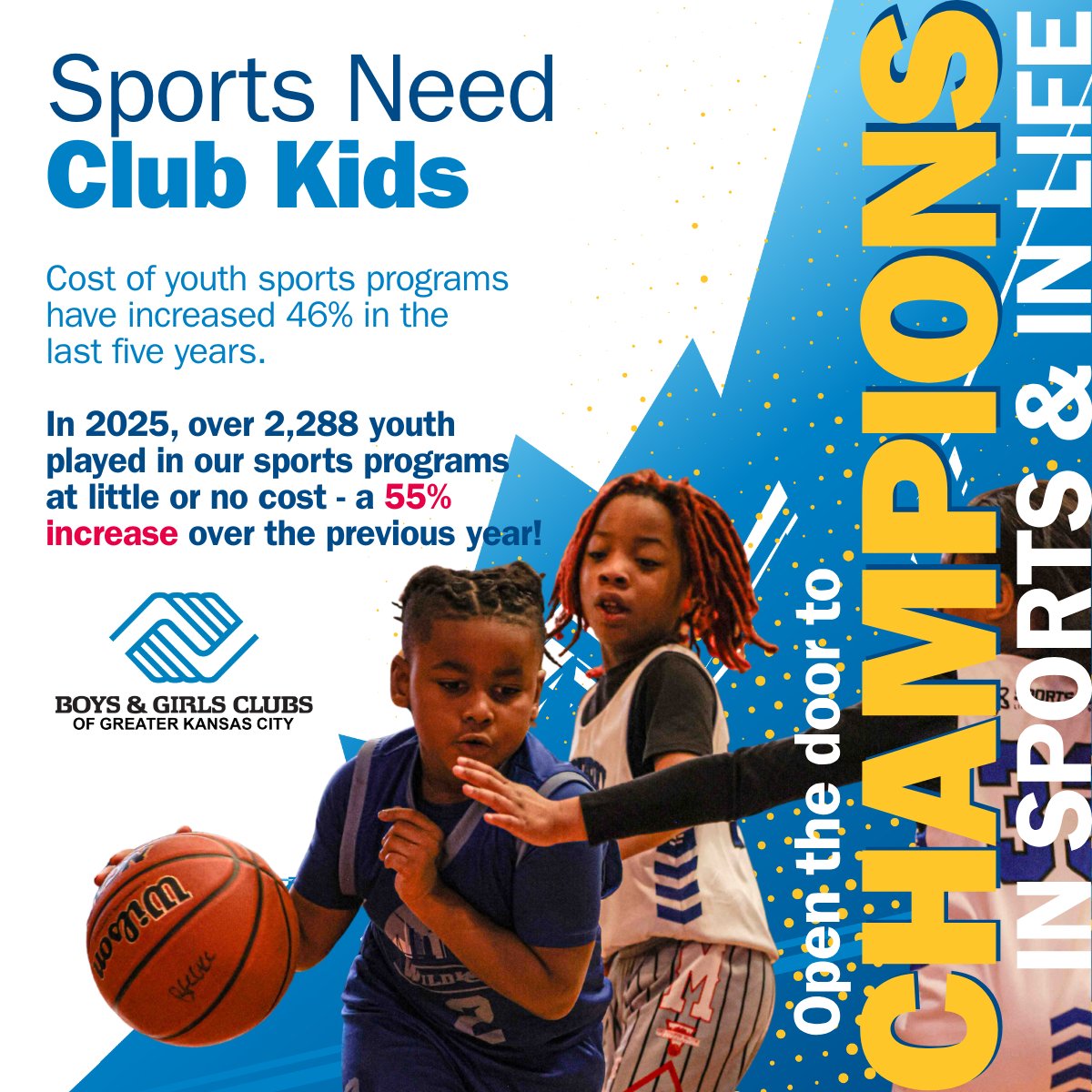 HelpKCKids's tweet photo. Champions On &amp; Off the Field🏆Sports are often what bring kids into the Club — a game, a team, a safe place to play. But what they find next is transformational. At the Clubs, kids aren’t just playing the game — they’re learning to lead it.
#helpkckids #greatfutures #Youth Sports https://t.co/yXC5BLWKph