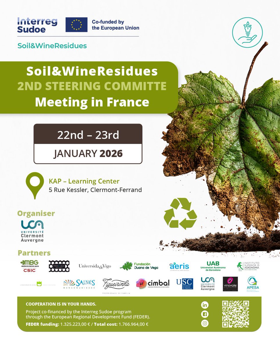 Soil&WineResidues: Proyecto Interreg SUDOE tweet media